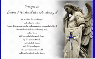 Prayer To Saint Michael The Archangel With Cross GIF