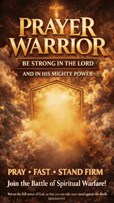Prayer Warrior Be Strong In The Lord GIF