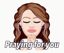 Praying For You Blinking Eyes Animation GIF