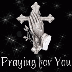 Praying For You Shimmering Praying Hands GIF