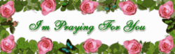 Praying For You Sparkling Pink Roses GIF