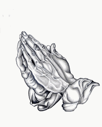 Praying Hands Black And White Hands