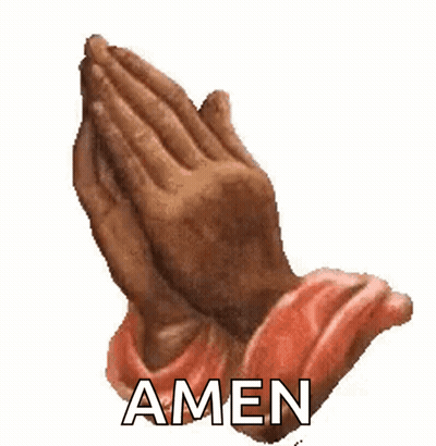 Praying Hands With Amen GIF
