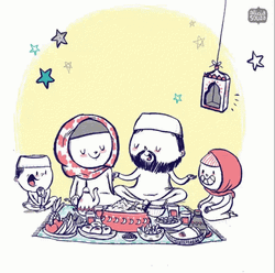 Praying Muslim Family Ramadan Mubarak Jumma Mubarak GIF