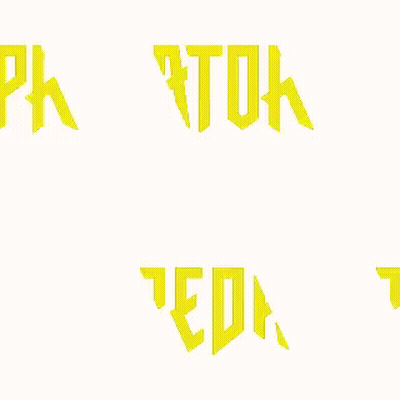 Predator Written In Yellow GIF