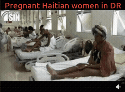 Pregnant Haitian Women In DR GIF
