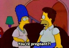 Pregnant Marge Simpson GIF