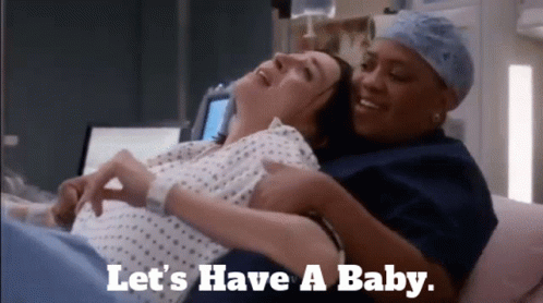 Pregnant Woman Held By Nurse Lets Have A Baby GIF