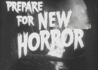 Prepare For New Horror On Black Background GIF