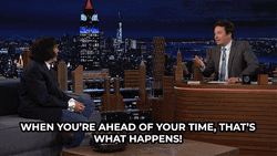 Prepared Fran Lebowitz And Jimmy Fallon GIF