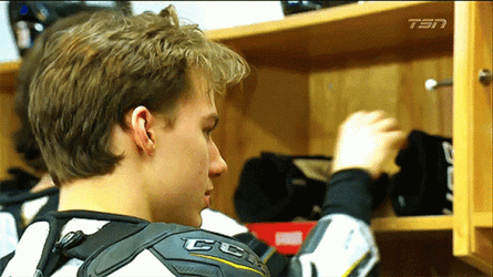 Preparing Connor Bedard GIF