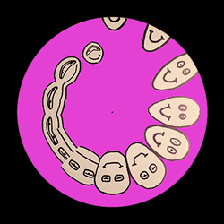 Preppy Smiley Face Trippy Spin GIF
