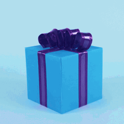 Present Box Heart Reveal GIF