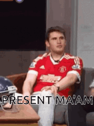 Present Ma'am Raising Hand GIF
