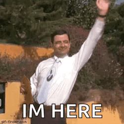 Present Mr Bean I'm Here GIF