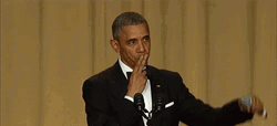 President Barrack Obama Mic Drop GIF