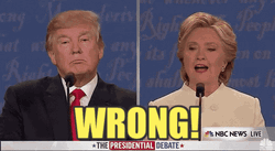President Donald Trump Wrong Secretary Hillary Clinton