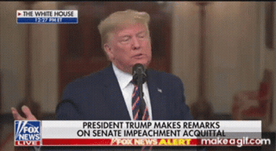 President Trump Makes Remarks On Senate Impeachment Acquittal Fox News Live GIF