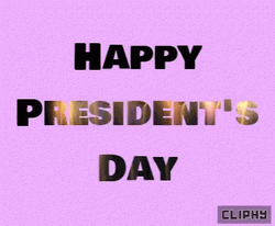 Presidents Day Violet Background GIF