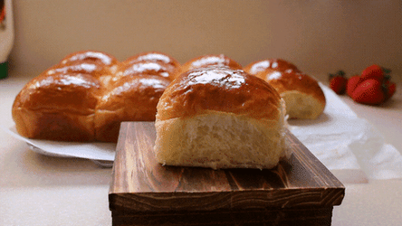 Pressing A Soft Bread GIF