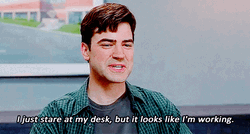 Pretend Work Office Space GIF