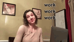 Pretending To Work Work Work  GIF