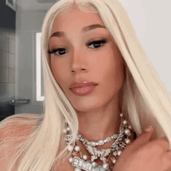 Pretty Blonde Coi Leray Peace Out GIF