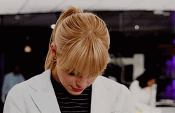 Pretty Emma Stone Looking Up GIF