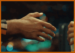 Pretty Girl And Handsome Guy Shaking Hands GIF