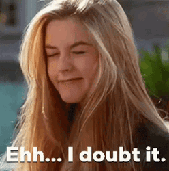 Pretty Girl Doubts It GIF