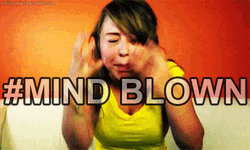 Pretty Girl Gesturing Mindblown GIF