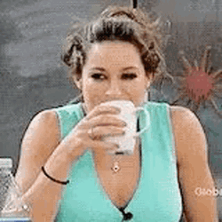 Pretty Lady Funny Spit Laughing GIF