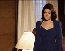 Pretty Latina Dramatic Exit GIF