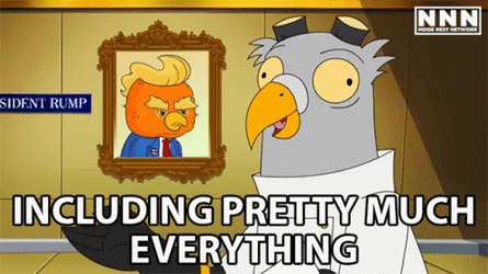 Pretty Much Everything Cartoon President Rump GIF