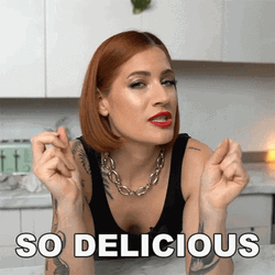 Pretty Short Hair Woman So Delicious Reaction GIF