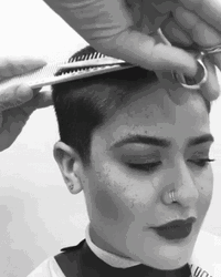 Pretty Short Haircut GIF
