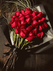 Pretty Simple Bouquet Of Rosas GIF