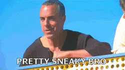 Pretty Sly Bro Man In Black Top GIF