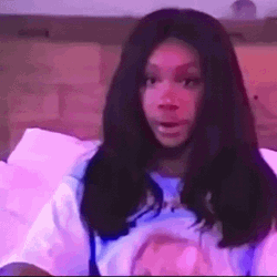 Pretty Sza Bedroom Photo Shoot  GIF