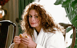 Pretty Woman Julia Roberts Eating Pancake GIF