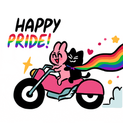 Pride Cat Love GIF