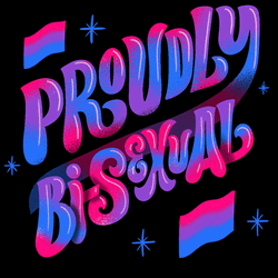 Pride LGBT Proudly Bisexual Flag GIF