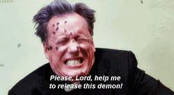 Priest Attacks Demon