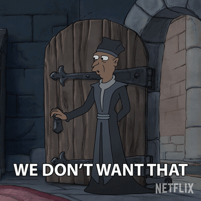 Priest Before Wooden Door Saying We Dont Want Netflix GIF