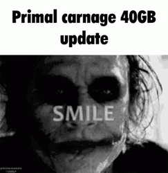 Primal Carnage Joker British Teeth Smile GIF