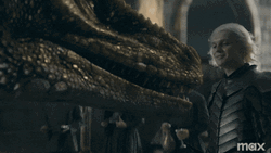 Prince Aegon Targaryen Petting A Dragon GIF