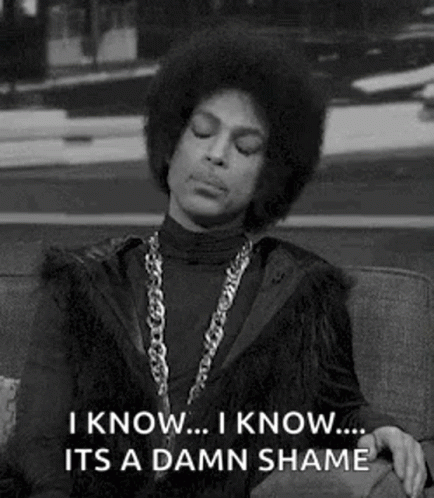 Prince Is Sitting On A Couch In A Black And White Photo . GIF