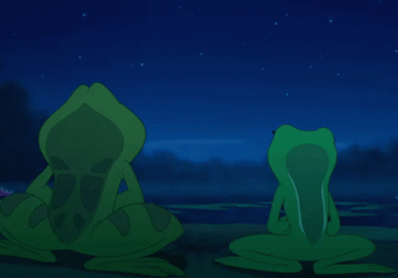 Princess And The Frog 2 Frogs I Love You GIF