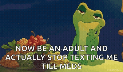 Princess And The Frog Sitting At Table With Food GIF