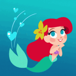 Princess Ariel Swimming GIF